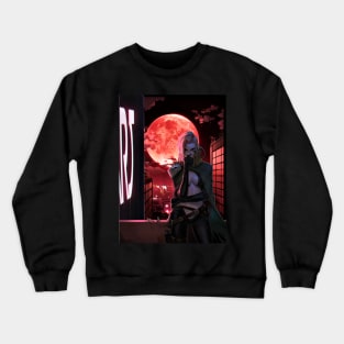 Cyberpunk Blood Moon Crewneck Sweatshirt